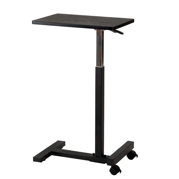 昇降サイドテーブル ブラック 約W48xD30xH60-95cm