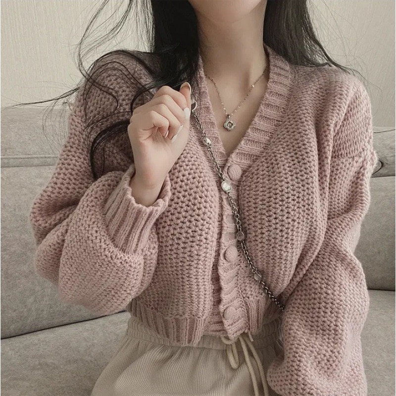 ニット カーディガン ショート丈 前開き 韓国 レディース 個性的 大人 かっこいい きれいめ 高級感 高見え おしゃれ オルチャン 体型カバー お洒落 モテ 女っぽい 大人っぽい 上品