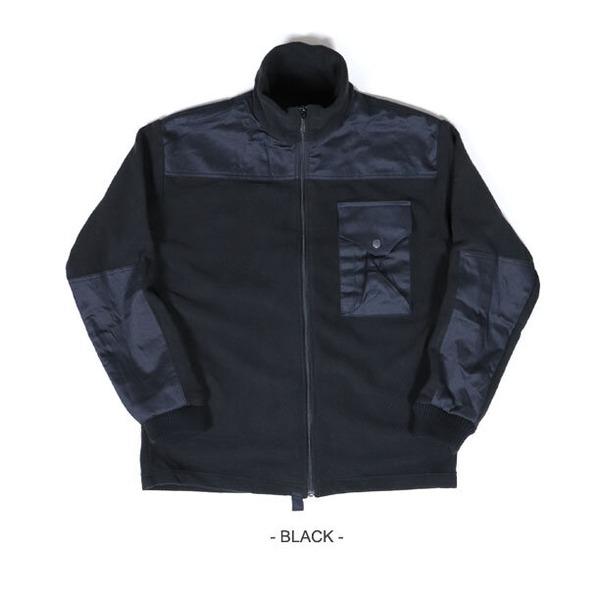 カナダ軍 IECS 改良型 環境服装システム フリース ジャケット レプリカ M ブラック 保温性 ミリタリーウェア 軍モノ