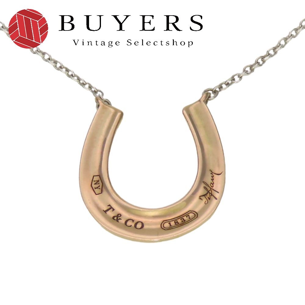 中古 ネックレス ホースシュー 1837 ルベドメタル シルバー925 ピンクゴールド シルバー アクセサリー レディース 女性