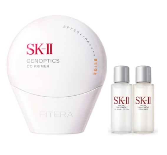 ジェノプティクス CCプライマー SPF50+ PA++++ ベージュ 30g + エッセンス・ローション 10ml×2種セット