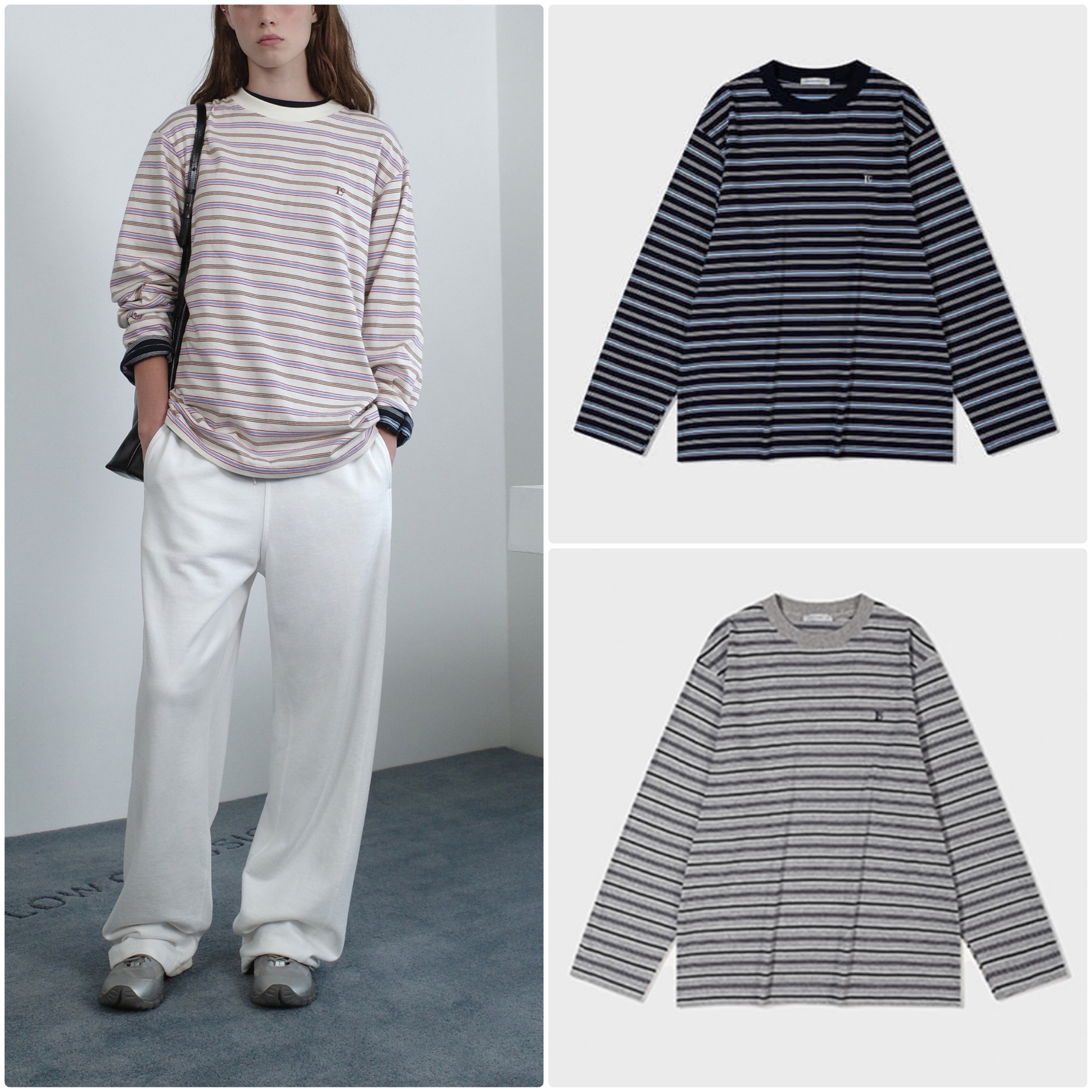 LONG SLEEVE STRIPED T-SHIRT