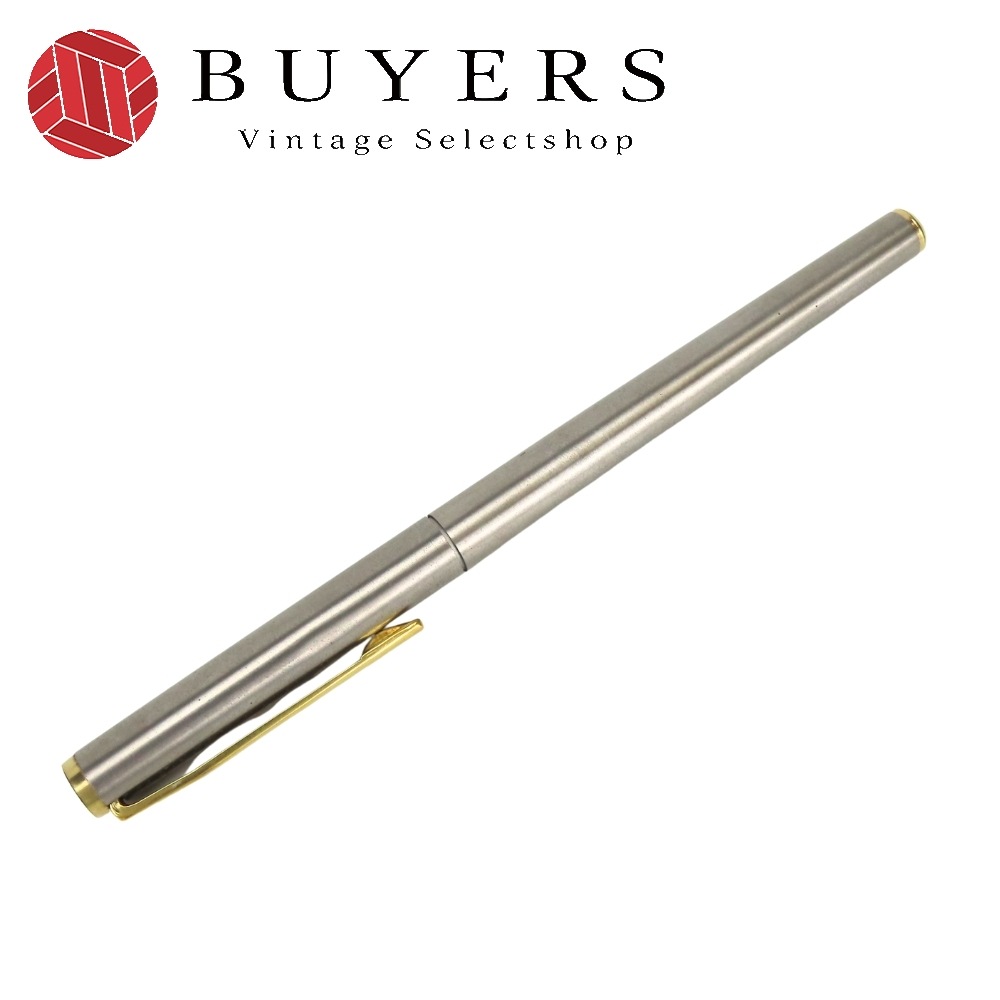 中古 万年筆 ノブレス メタル K14 シルバー ゴールド ペン先585(14K) 文房具 ビジネス レディース メンズ