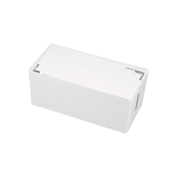 (まとめ)サンワサプライ ケーブル＆タップ収納ボックス CB-BOXP2WN2(×2セット)