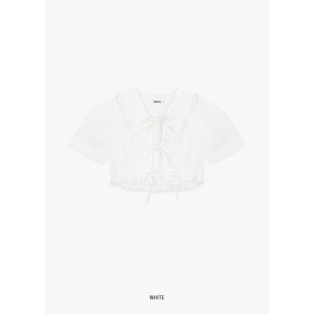 GROVE モリス・ブラウス_WHITE