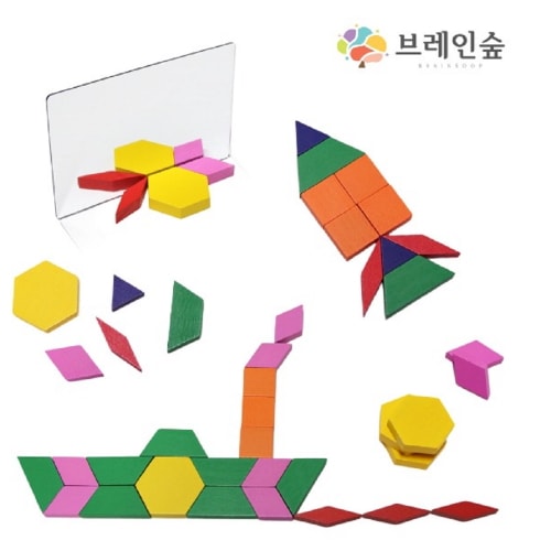 ブレインフォレストパターンブロック124幼稚園児童家学院教授教区団体創造力