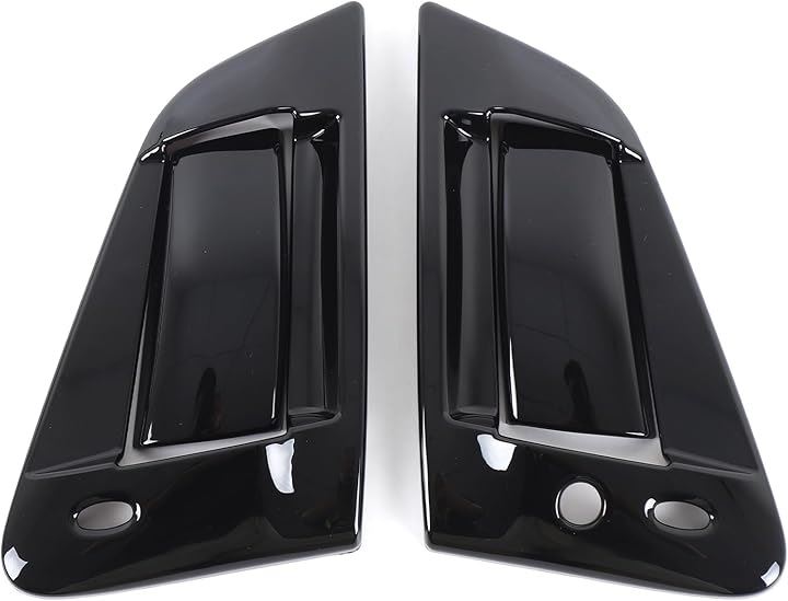 日産 フェアレディZ Z34 2008-2020に対応 ドアハンドルカバー アウタードアノブハンドル アウトサイドドアハンドルカバー ドア保護カバー 外装パーツ カスタム(ブラック)