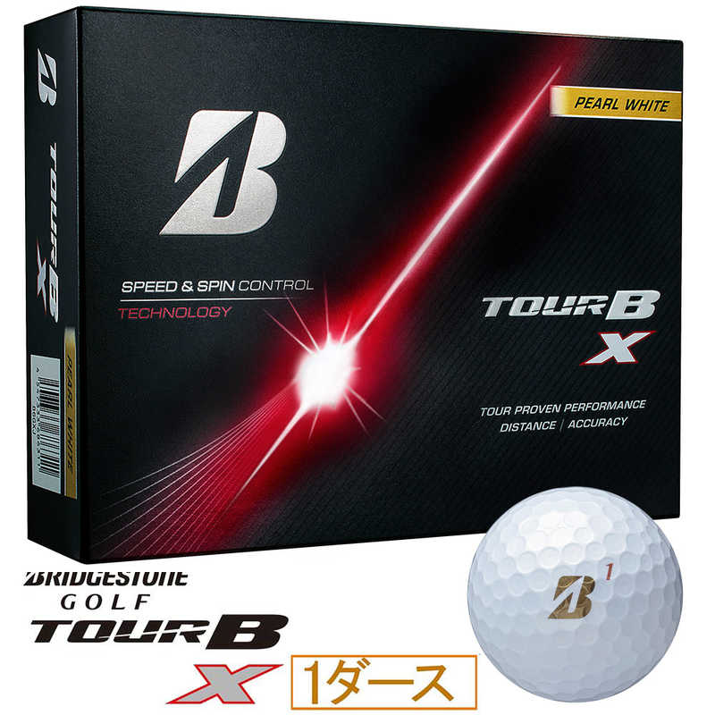 ブリヂストン　ゴルフボール TOUR B X ［12球(1ダース)］ パールホワイト　B6GXJ