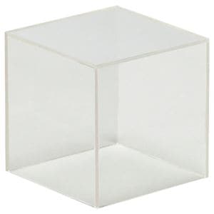 （まとめ） クルーズ アクリルボックス5面体 クリア 10cm角 AB-100 1個 (×10セット)