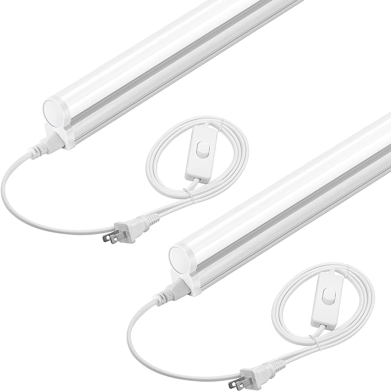 Barrina T5 led蛍光灯 40形 器具一体型 120cm T5 6500K 昼光色 2200lm 20W 照明器具 耐高温 led蛍光灯 LED直管蛍光灯 AC電源コード1.5 m 連結コー 5,425円