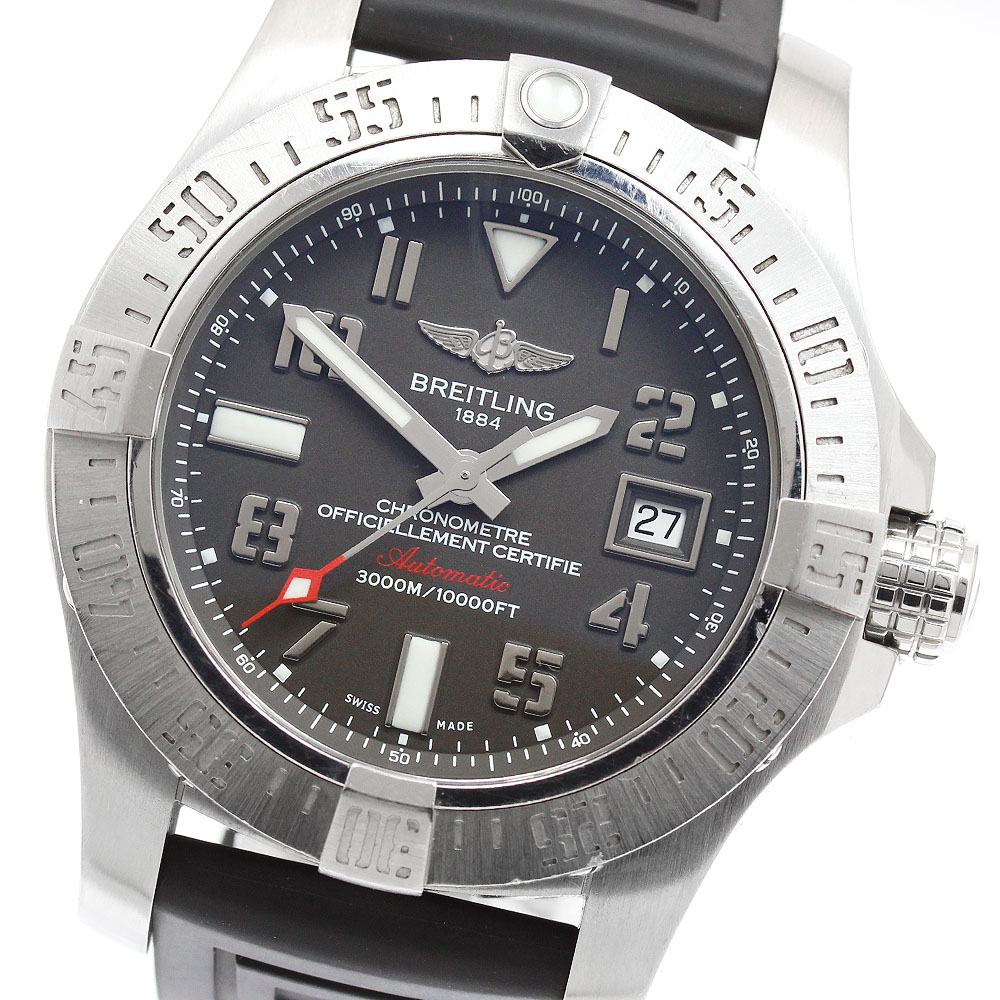 ブライトリング BREITLING A17331 アベンジャーII シーウルフ デイト 自動巻き メンズ _956968【中古】