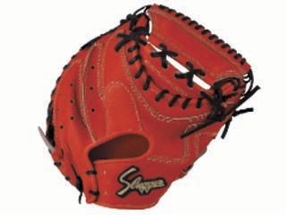 KCRCRオレンジ/ブラック 硬式ミット キャッチャーミット (C-5105)