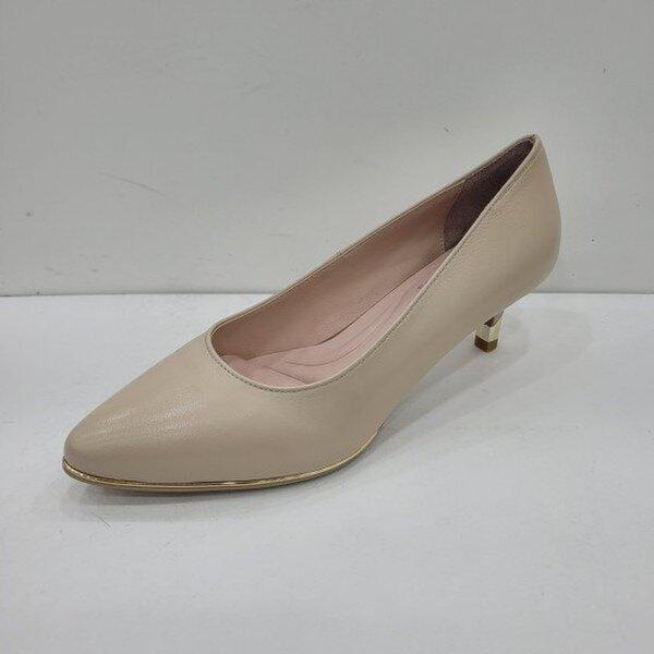 女性 楽な履き心地の金属ポイント プレーンパンプス PFCSHP502_US