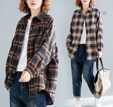 デート モテアイテム トップス シャツ 袖あり 長袖 襟付き 前開き ボタン かわいい 可愛い シンプル カジュアル 上品 おしゃれ お洒落 レトロ 可愛い 女子 こなれ感 ラフ 4,570円