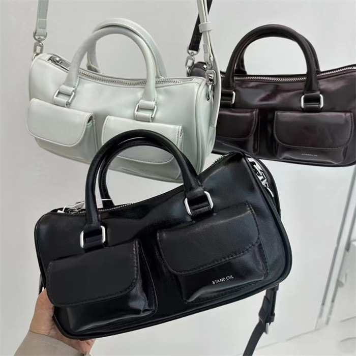 Chubby Half Bag · チャビーハーフバッグ 3色 (ペールグレー マロン ブラック)