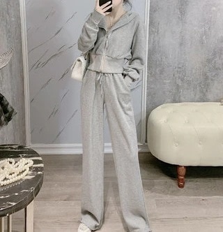 セットアップ パーカー 長袖 デザイン 美ライン ニュアンス リブ 2点セット ツーピース お得 2点セット リラックス かわいい 大人可愛い きれいめ シンプル カジュアル 大人 上品 おしゃれ