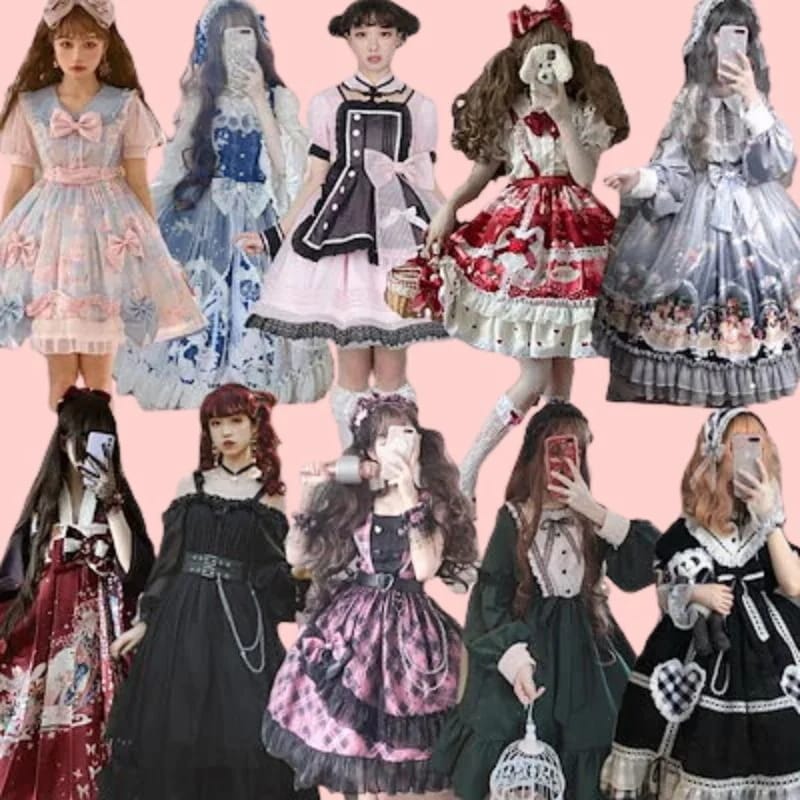 ロリータゴスロリメイド服洋装 文化祭ワンピースコスプレ ロリ学園祭 かわいい 二次元かわいい新作公主