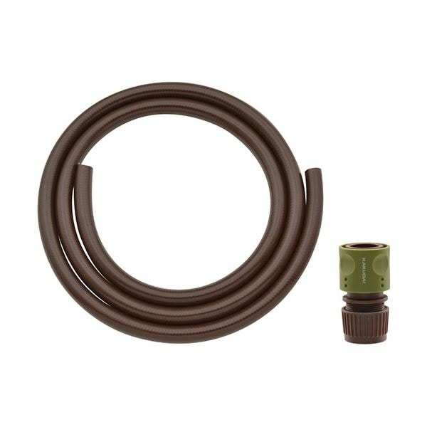 （まとめ）GAONA ホーセンド付き散水ホース 2m ブラウン GA-QD032 1本[x3] 8,136円