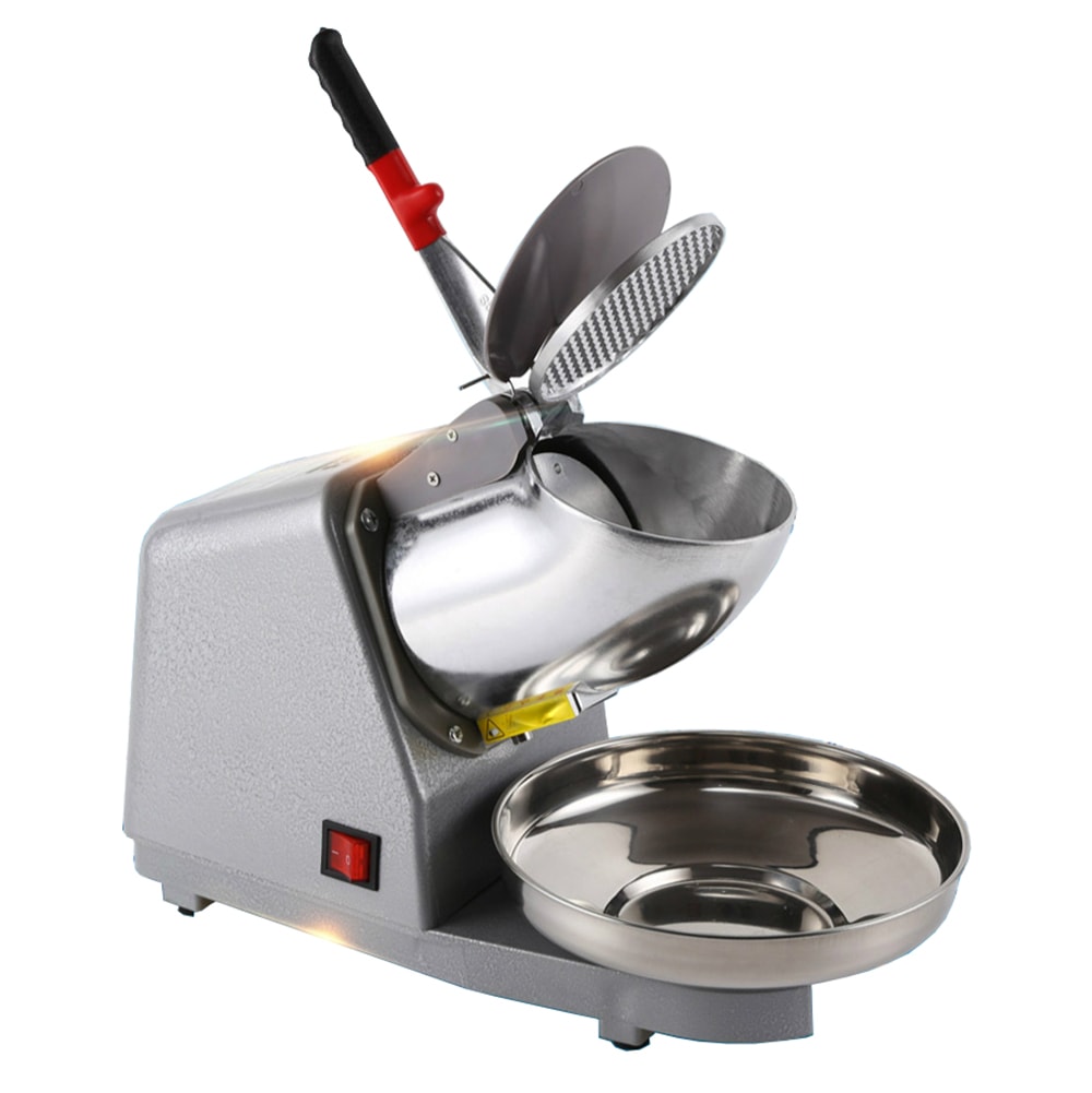 電動式氷砕機 業務用かき氷機 かき氷機ドウシシャ ダブルナイフ アイスピック ステンレス鋼