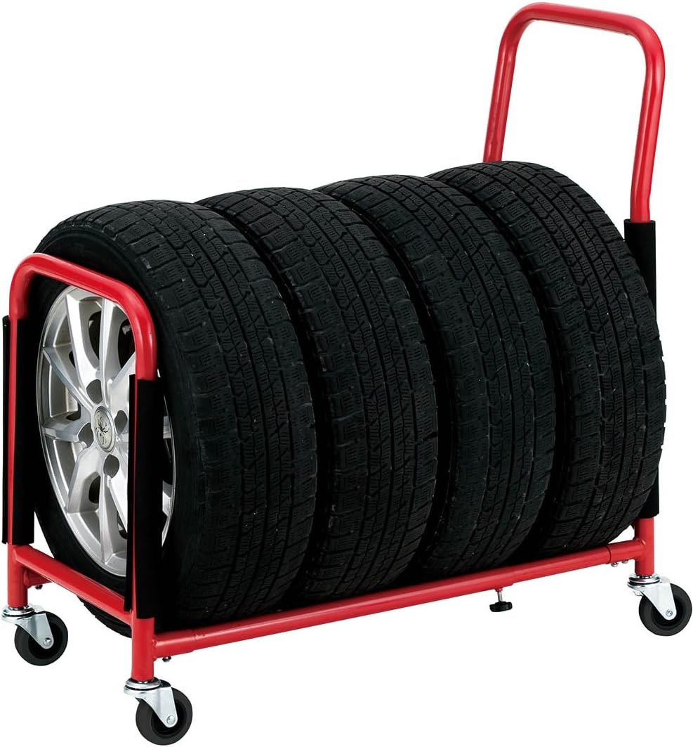 武田コーポレーション メタルラック本体 レッド 幅40×奥行73.5108.5×高さ86cm STSR-70107