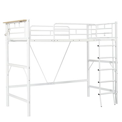 国内発送&品質保証】ロフトベッド シングル パイプベッド