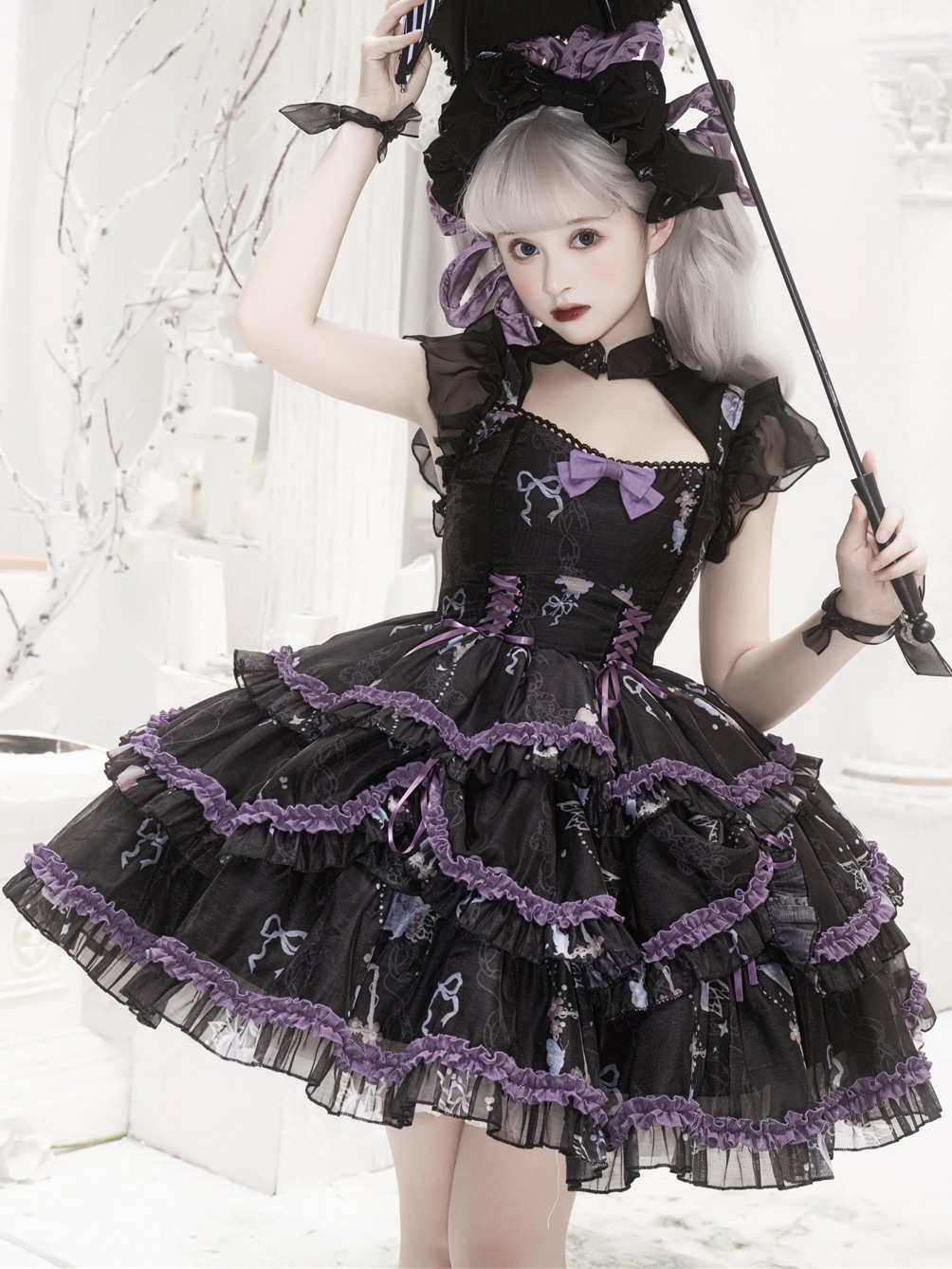 【激安本日限定】ロリータ ワンピース夜の宴会jskよく女の子ロリータワンピースサスペンダースカート分割ロリータ春夏