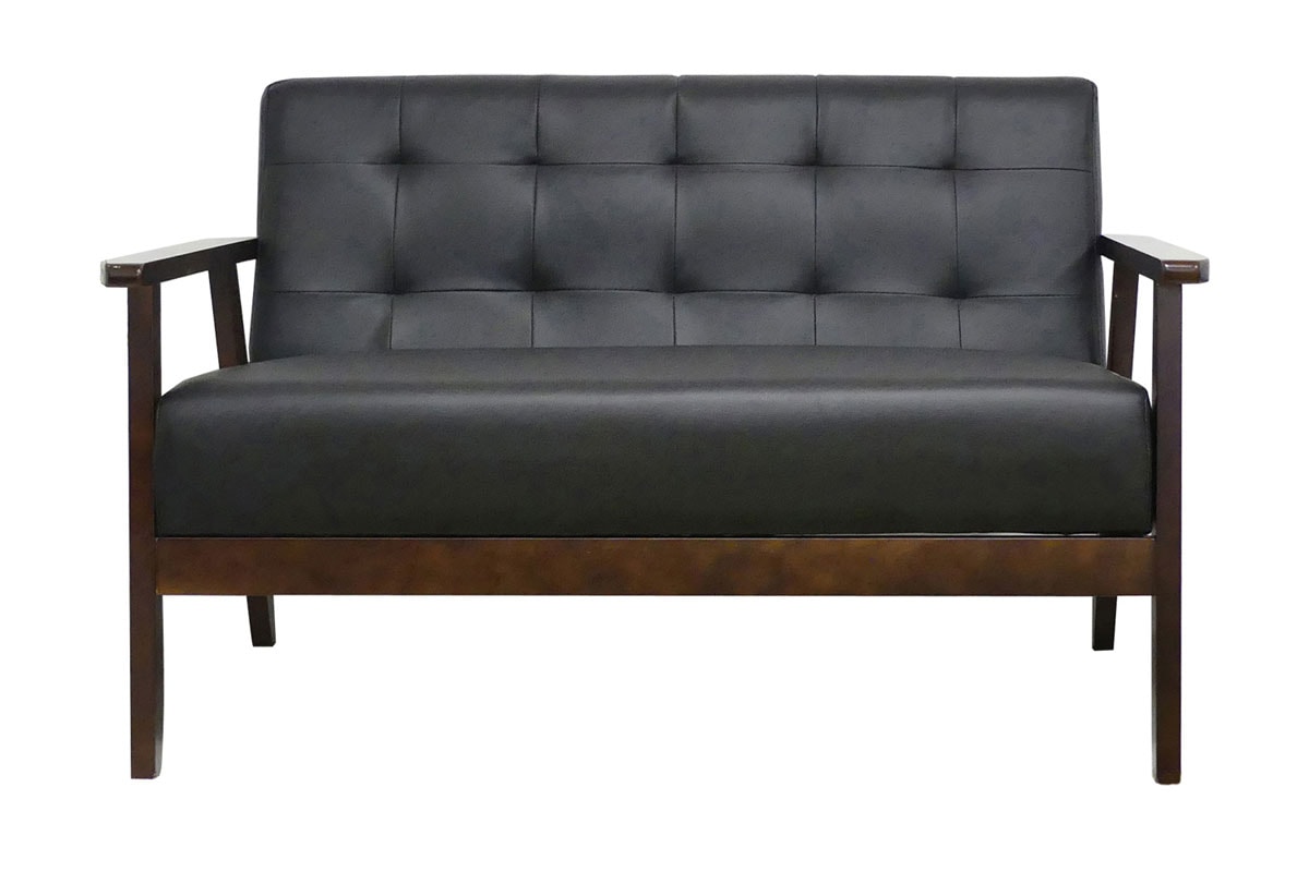 クロシオ 19349 2Pソファー オスロ(ブラック) 19349クロシオ