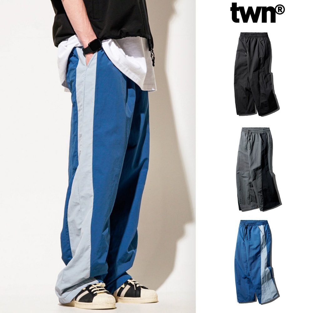 [TWN] High Core Wide Nylon Pants