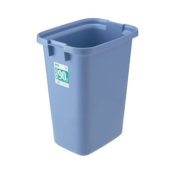 TANOSEE エコポリペール 角型 90L 本体 ブルー 1個 [フタ別売]