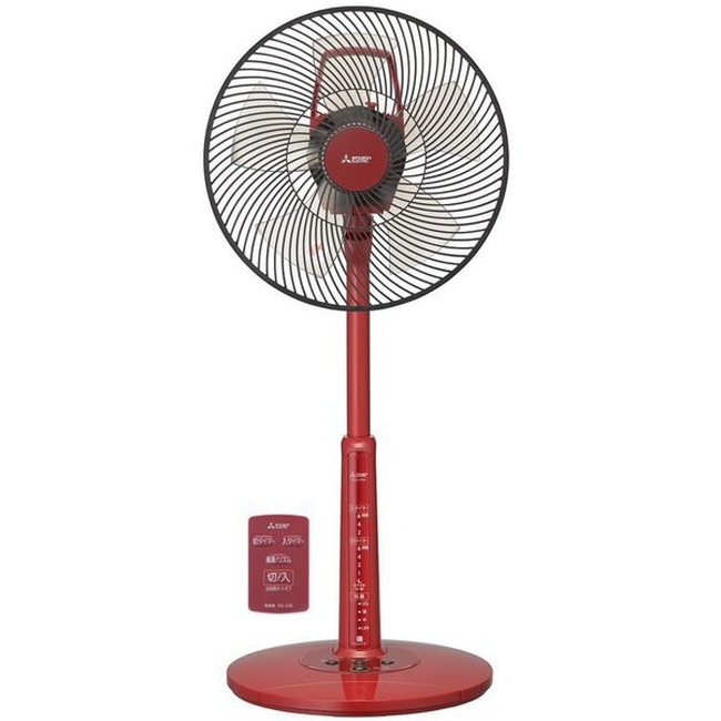 扇風機サーキュレーター ミツビシ R30J-RB-R 扇風機 羽根径:30cm スパイシーレッド リモコンタイプ
