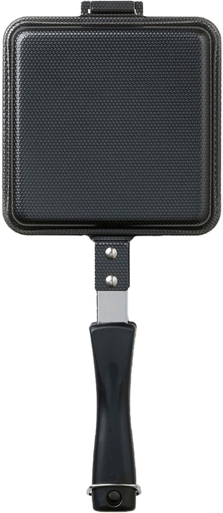 下村企販 フライパンにもなる ホットサンド 【日本製】 直火IH対応 耳まですっぽり収まる 6枚/8枚切り しっかり挟める ロック付き 同時調理 朝食 お弁当作り ホットサンド アウトドア キャンプ