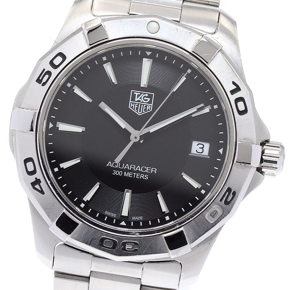 タグホイヤー TAG HEUER WAP1110 アクアレーサー デイト クォーツ メンズ _870040【中古】