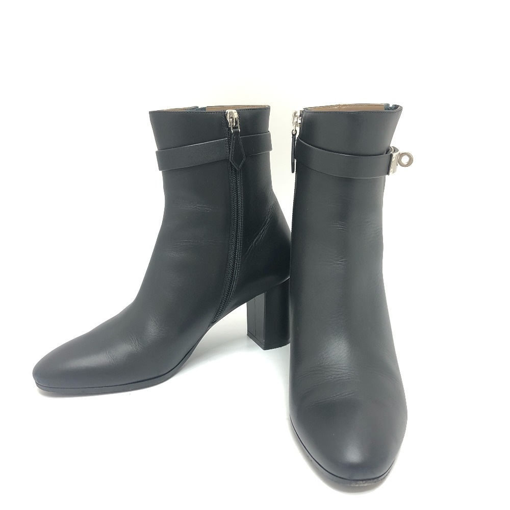 ブーツ サンジェルマン ショート ブーツ 靴 レザー ブラック