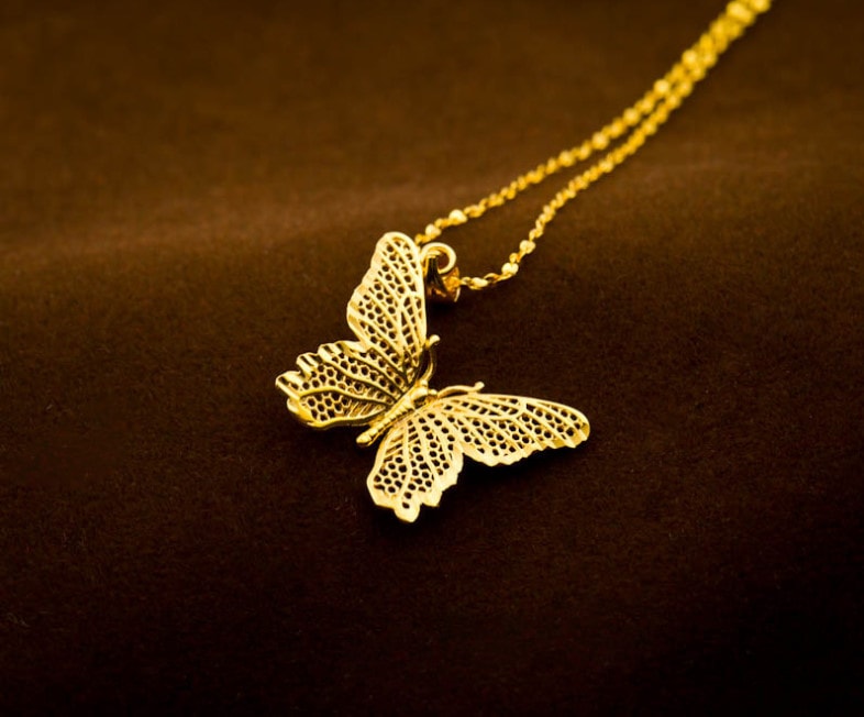 REAL 24k GOLD Necklace REAL GOLD Dipped