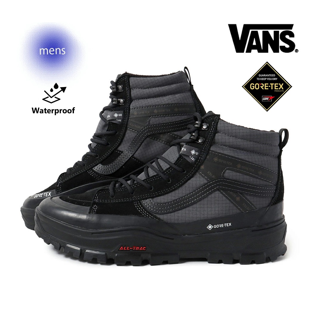 VANS バンズ スケート ハイ Sk8-Hi ゴアテックス Gore-Tex スニーカー Mte insulated BLACK ( スケハイ ヴァンズ ブラック 黒 防水 メンズ VN000DAR