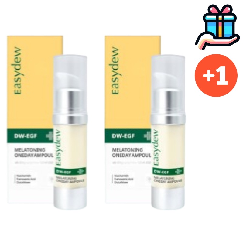 [人気商品1+1] メラトーニングアンプル 大容量 2個 15ml+15ml 計30ml DW-EGF ワンデー シミ スキンケア 韓国コスメ 白玉肌 透明肌 シミ そばかす 10,623円