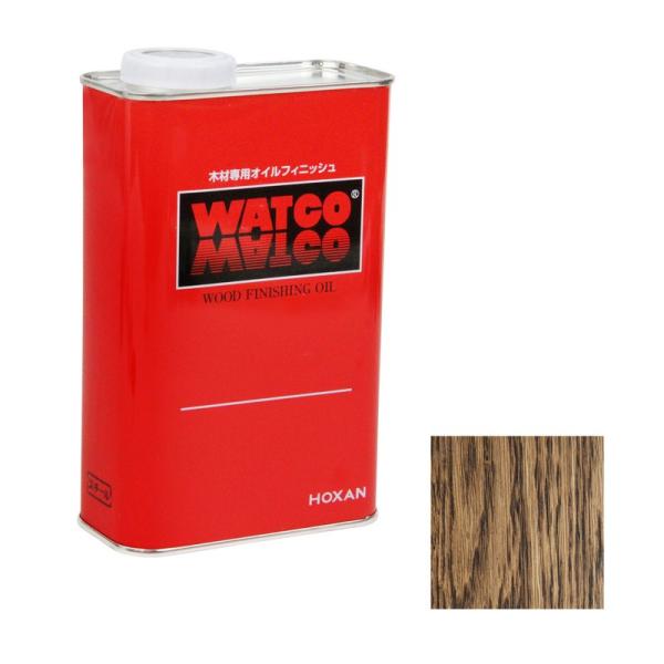 HOXAN ワトコオイル W－10 1L エボニー 資材 塗料 ニス ホビー塗料