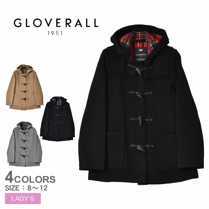 クラシック スリム フィット ダッフル コート LC4320 レディース ダッフルコート アウター 長袖 上着 羽織 クラシカル トラッド クラシック チェック タータンチェック