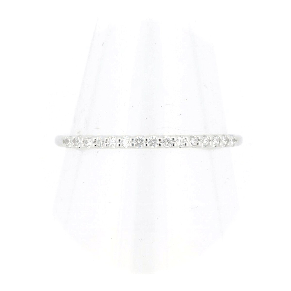 ポンテヴェキオ ハーフエタニティ ダイヤモンド リング 指輪 0.10ct 11号 K18WG(18金 ホワイトゴールド) 質屋出品