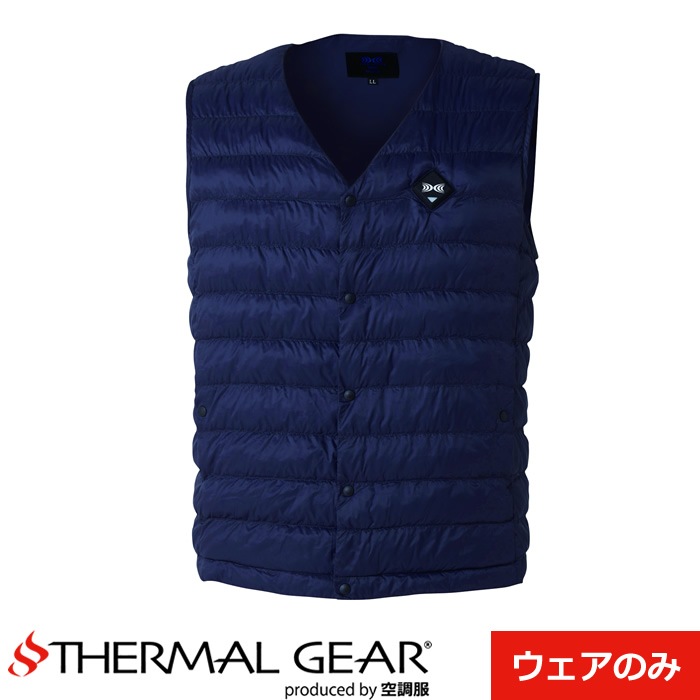発熱防寒ベスト LLサイズ ネイビー TG22102N80S4
