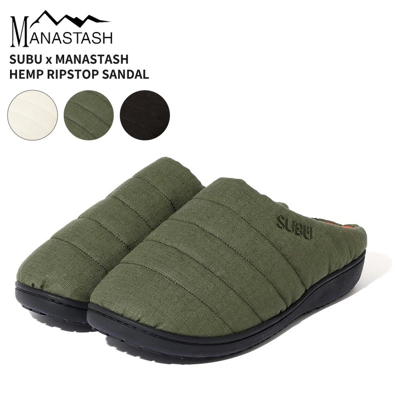 スブ×マナスタッシュ コラボ ユニセックス 冬サンダル SUBU x MANASTASH ヘンプ アウトライン サンダルヘンプツイル シューズ 靴 792-5993005