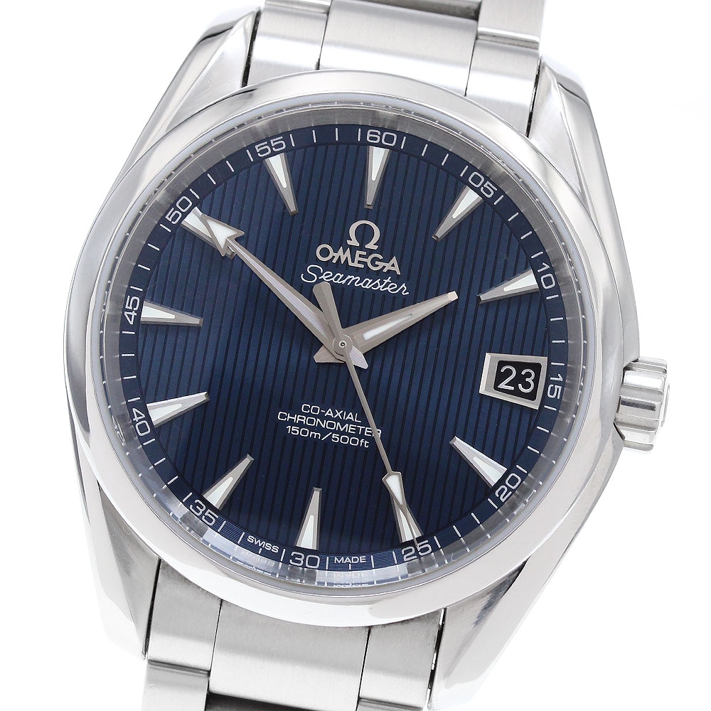 オメガ OMEGA 231.10.39.21.03.001 シーマスター アクアテラ デイト コーアクシャル 自動巻き メンズ 良品 保証書付き_903281【中古】