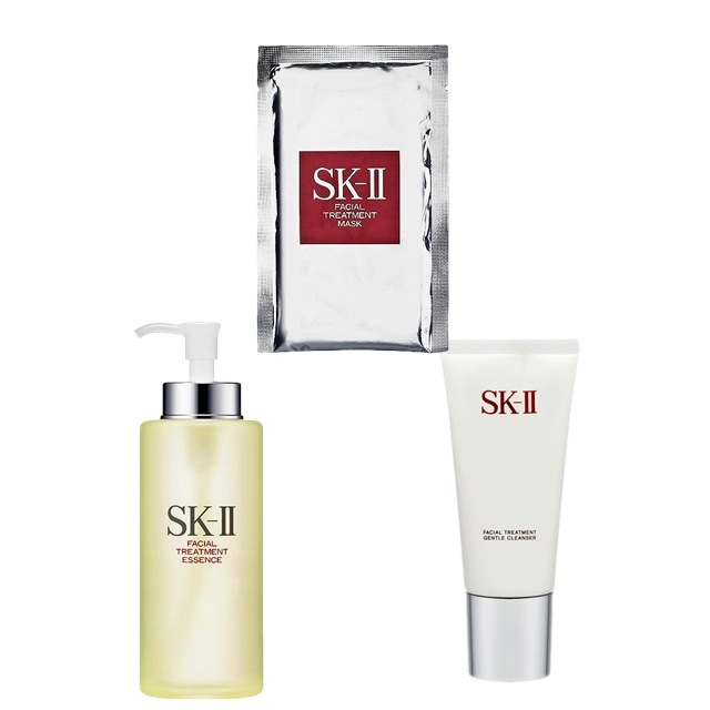エスケーツー（SK-II／SK2） フェイシャルトリートメント マスク＋ ジェントルクレンザー ＋ エッセンス セット 1枚+120g+330ml