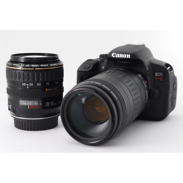 キヤノン Canon EOS Kiss X6i 標準&望遠ダブルズームセット 美品 
