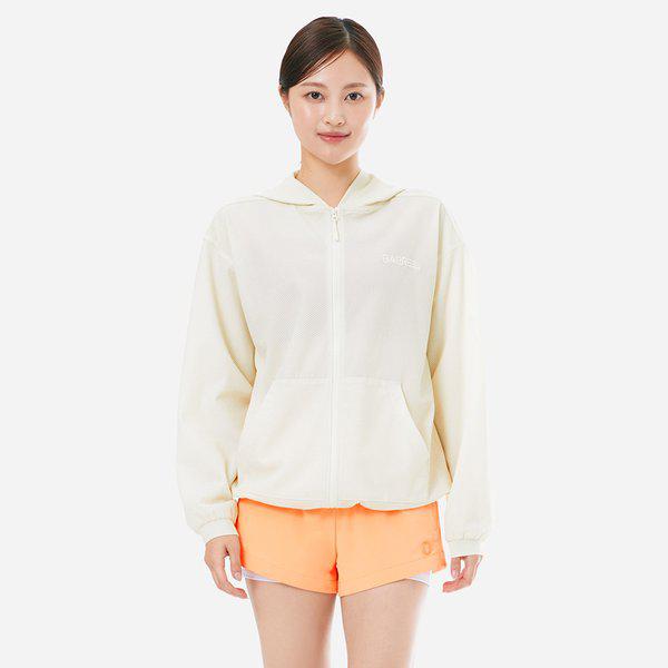 [] 女性用エッセンシャルカバーアップジップアップジャケット アイボリー (B5SWWJK001IVR)