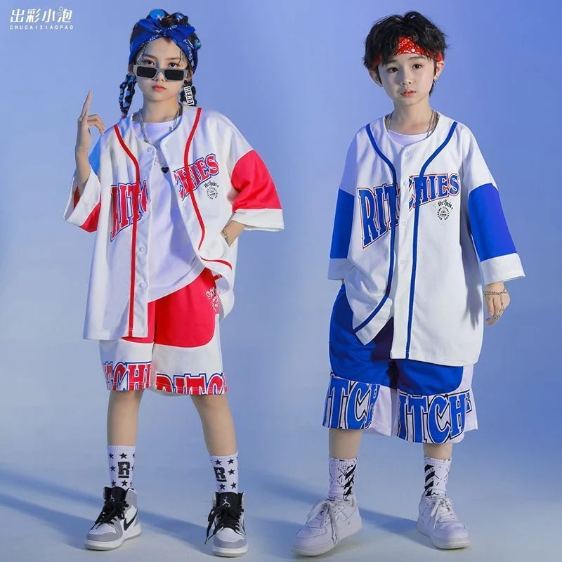 【潮クールスタイル】子供服子供用hiphopストリートダンス公演服男の子夏の揚げ物 5,524円