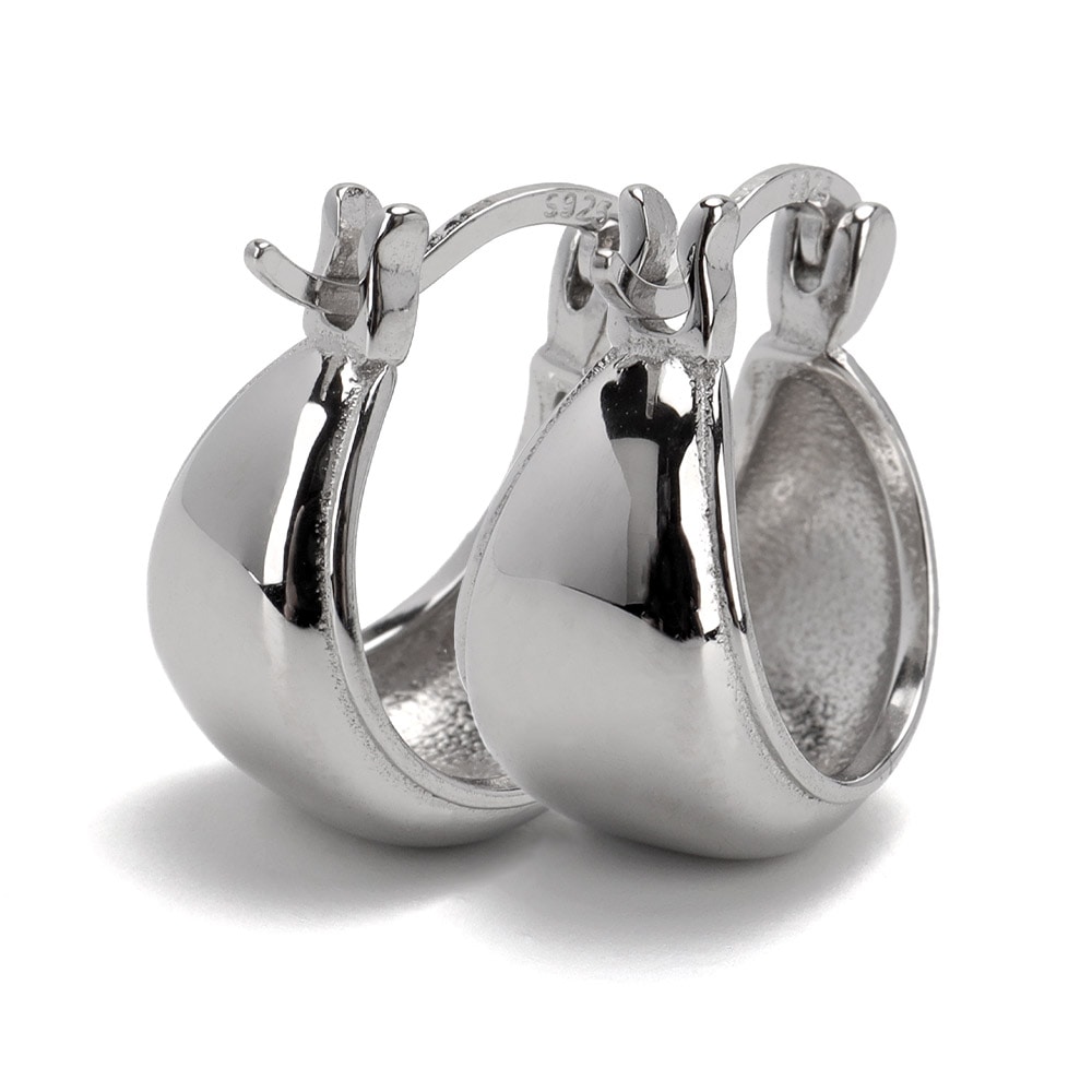 シルバー925 ゆりかごピアス フープ [ce402]