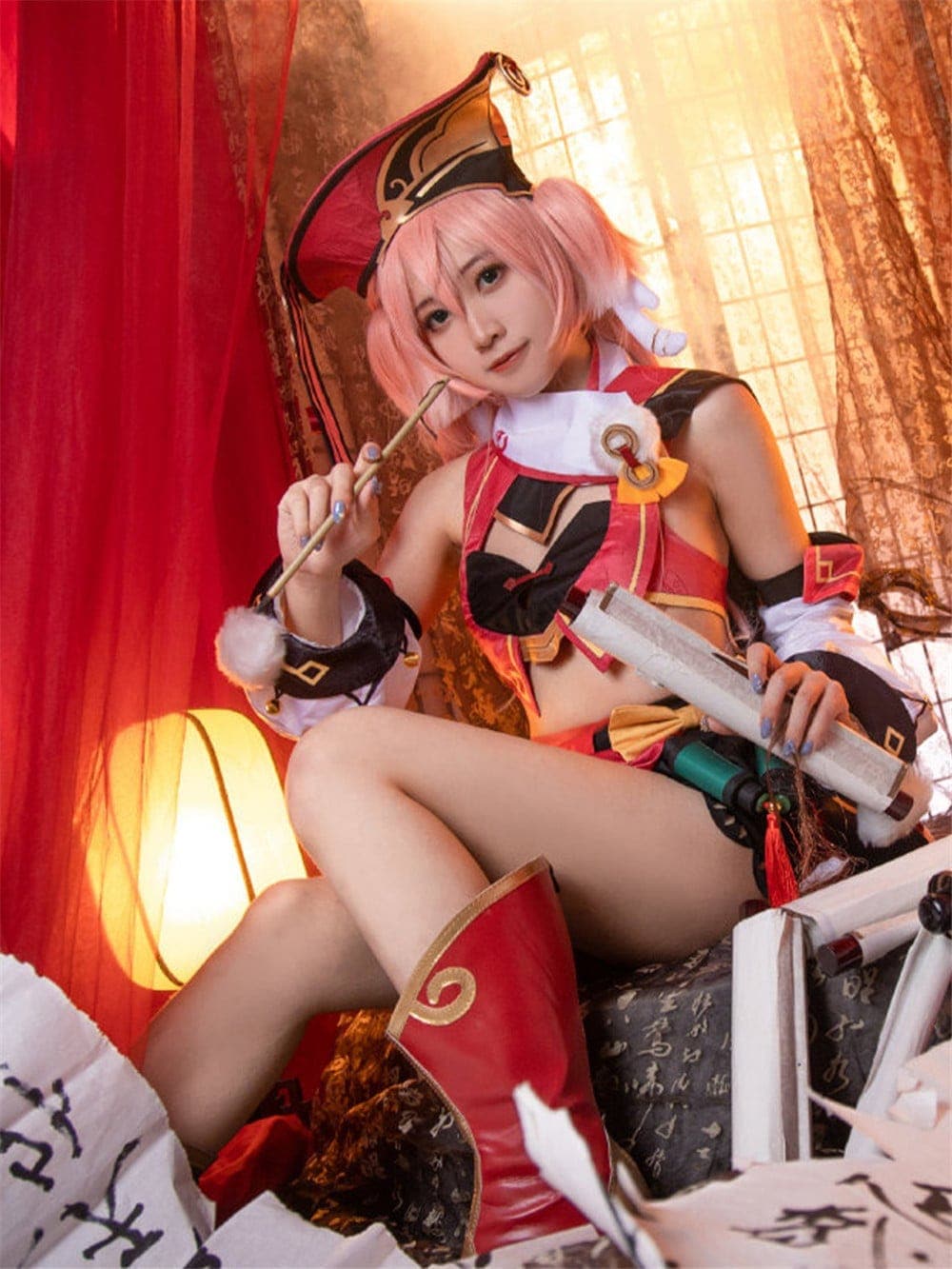 煙緋 コスプレ衣装 コスチューム期間限定30％ 原神パーティーイベント用品コスプレ変装仮装