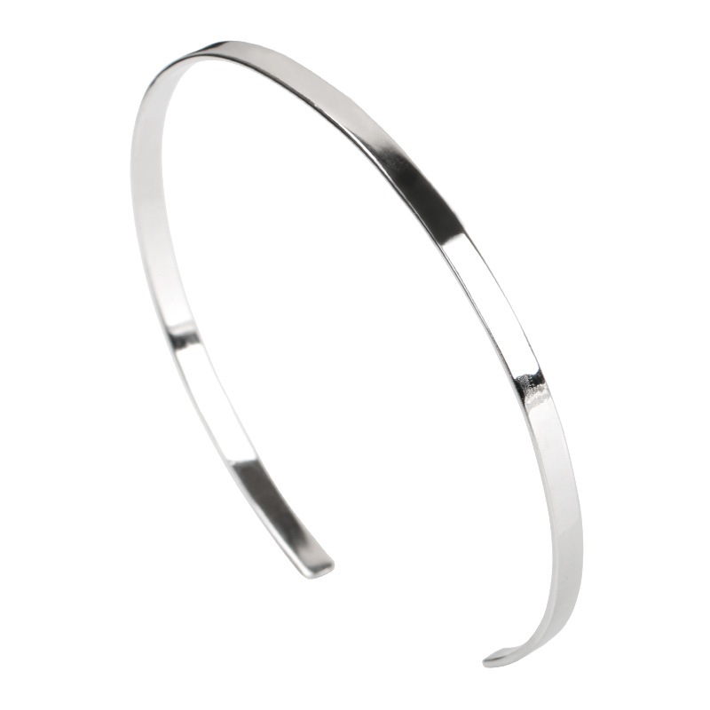 925 シンプル 平打バングル 3mm [bs146-3mm]