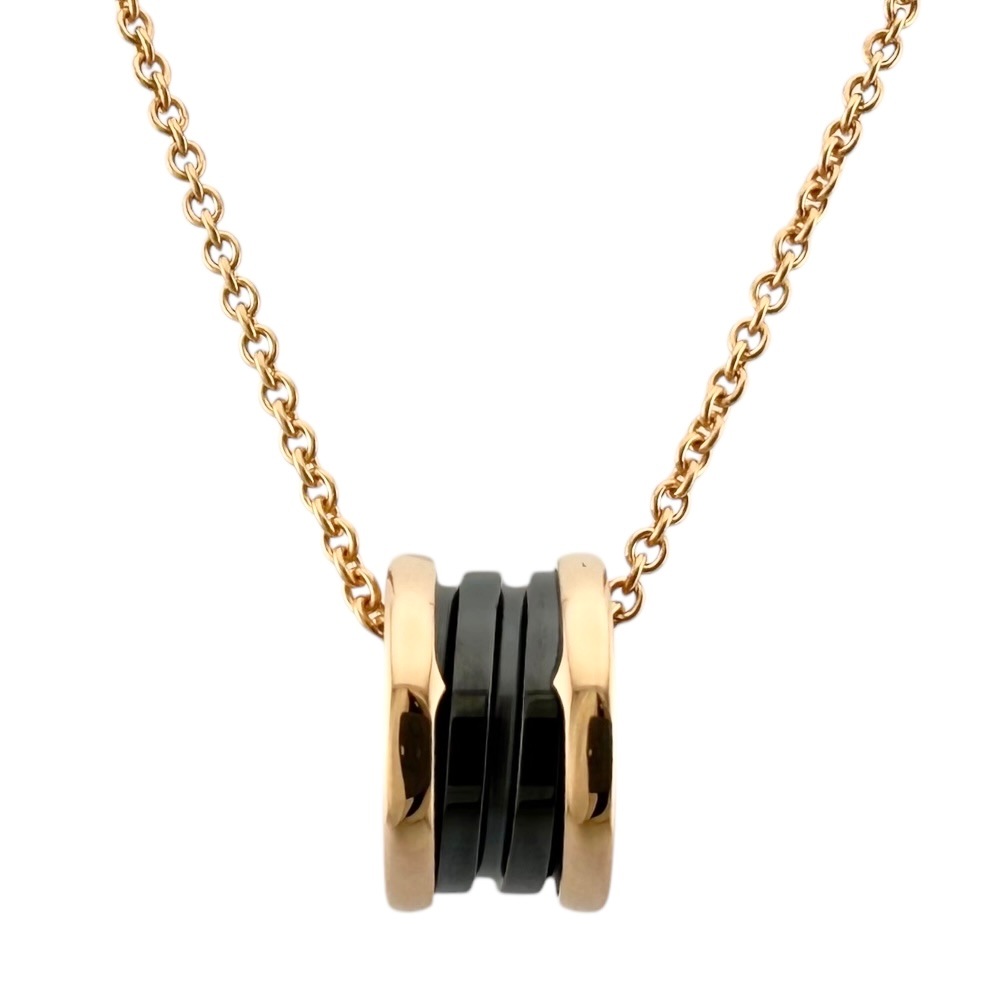 ブルガリ B-zero.1 ネックレス 18金 K18ピンクゴールド BVLGARI 中古 美品